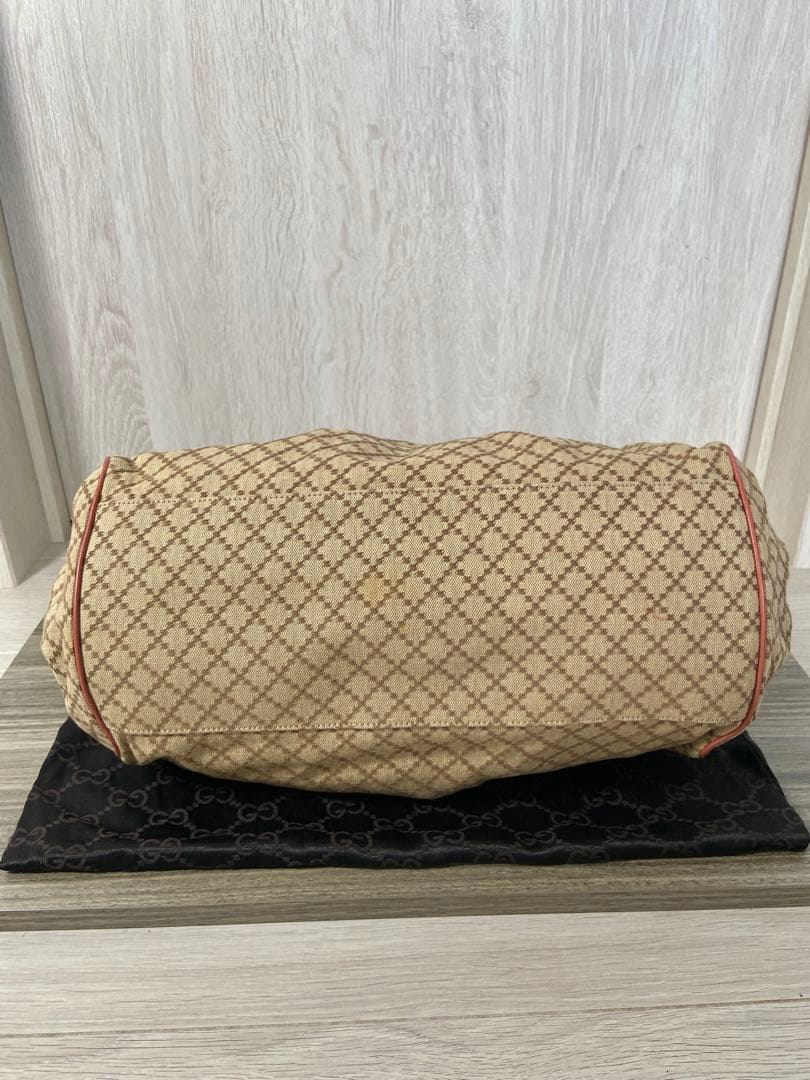 グッチ　ディアマンテ　2way トートバッグ キャンバス　インターロッキング