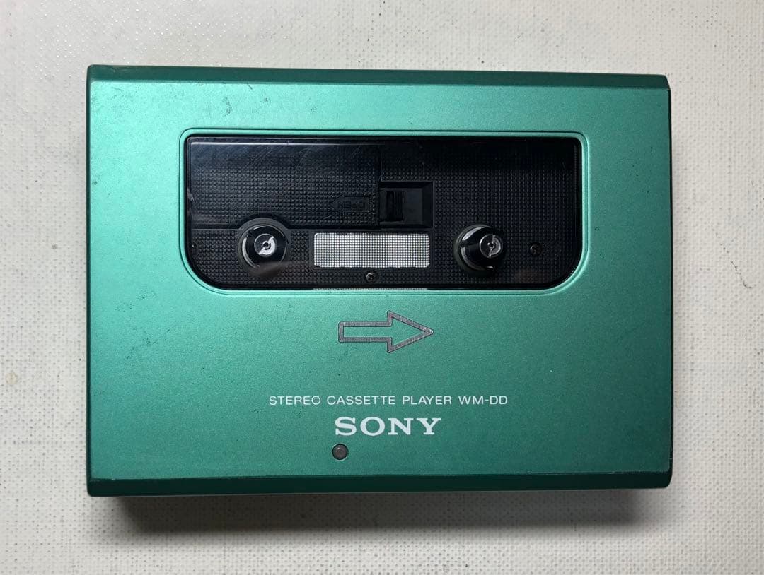 液漏れ復活もワウフラ仕様通りSONY WM-DD 可動品グリーンP