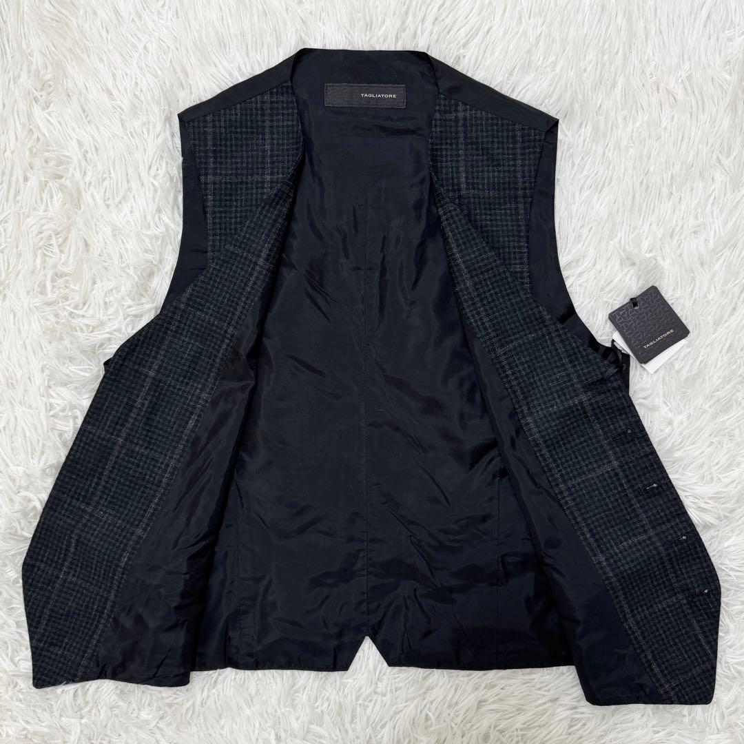 新品未使用✨ タリアトーレ ジレ ベスト チェック 48 BRIAN/F