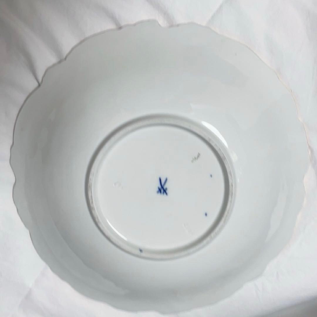 マイセン　コバルト　プレート　Meisen