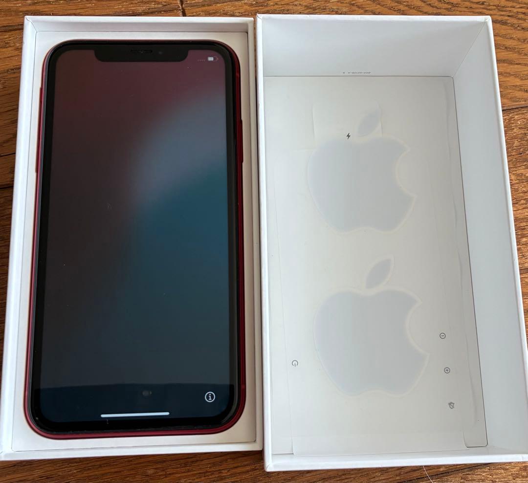 iPhone XR 128GB レッド ソフトバンクSIMフリーMT0N2J/A