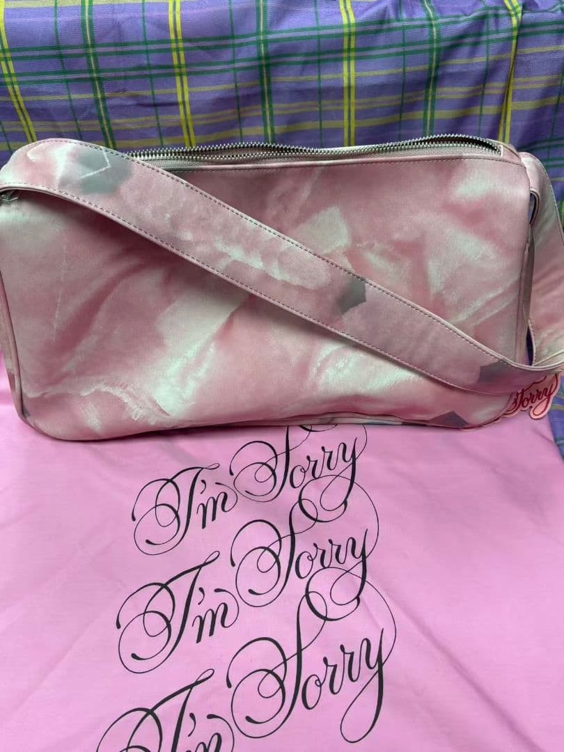 未使用IM SORRY 顔プリント ショルダーバッグ