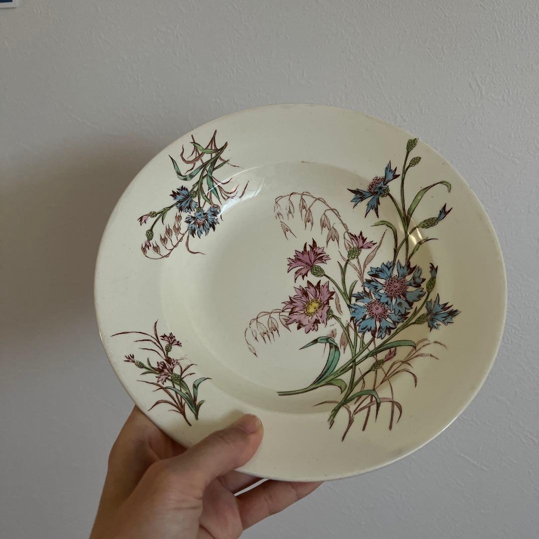 Luneville “BLEUET” 皿　矢車菊　リュビネル　フランス④