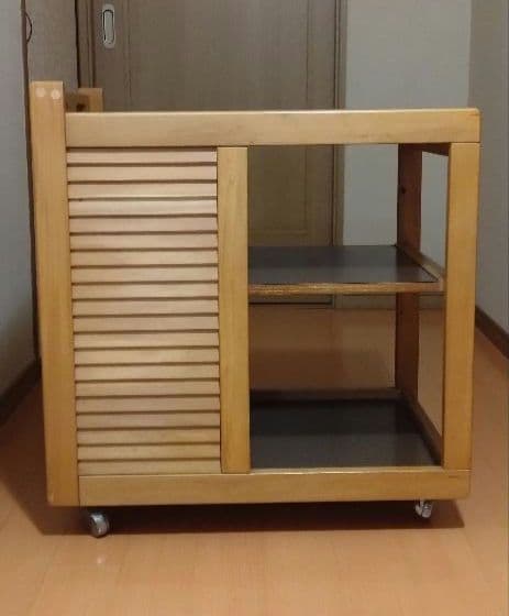 木製キッチンワゴン 引き出し付き　カリモク家具