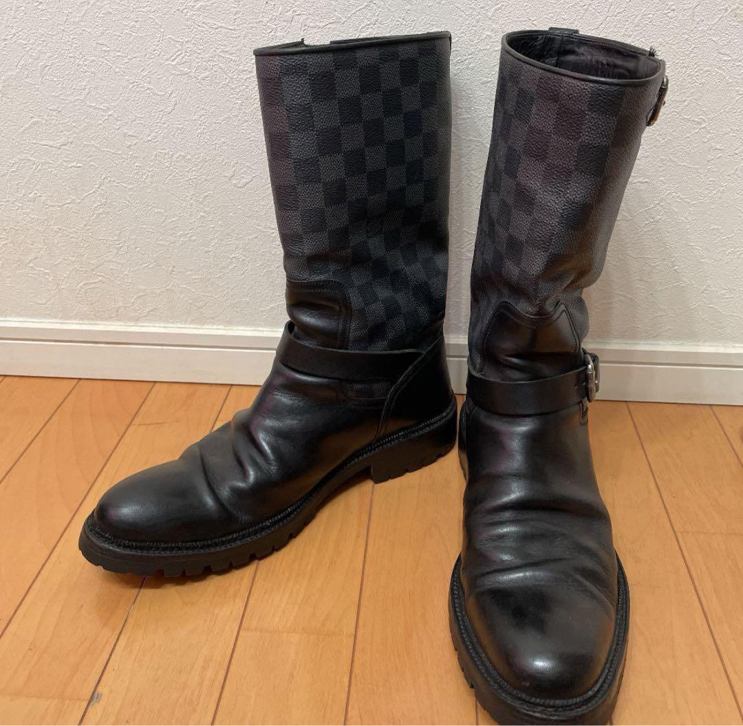 P*I様 ルイヴィトン ダミエ グラフィット エンジニアブーツ メンズ 27.5