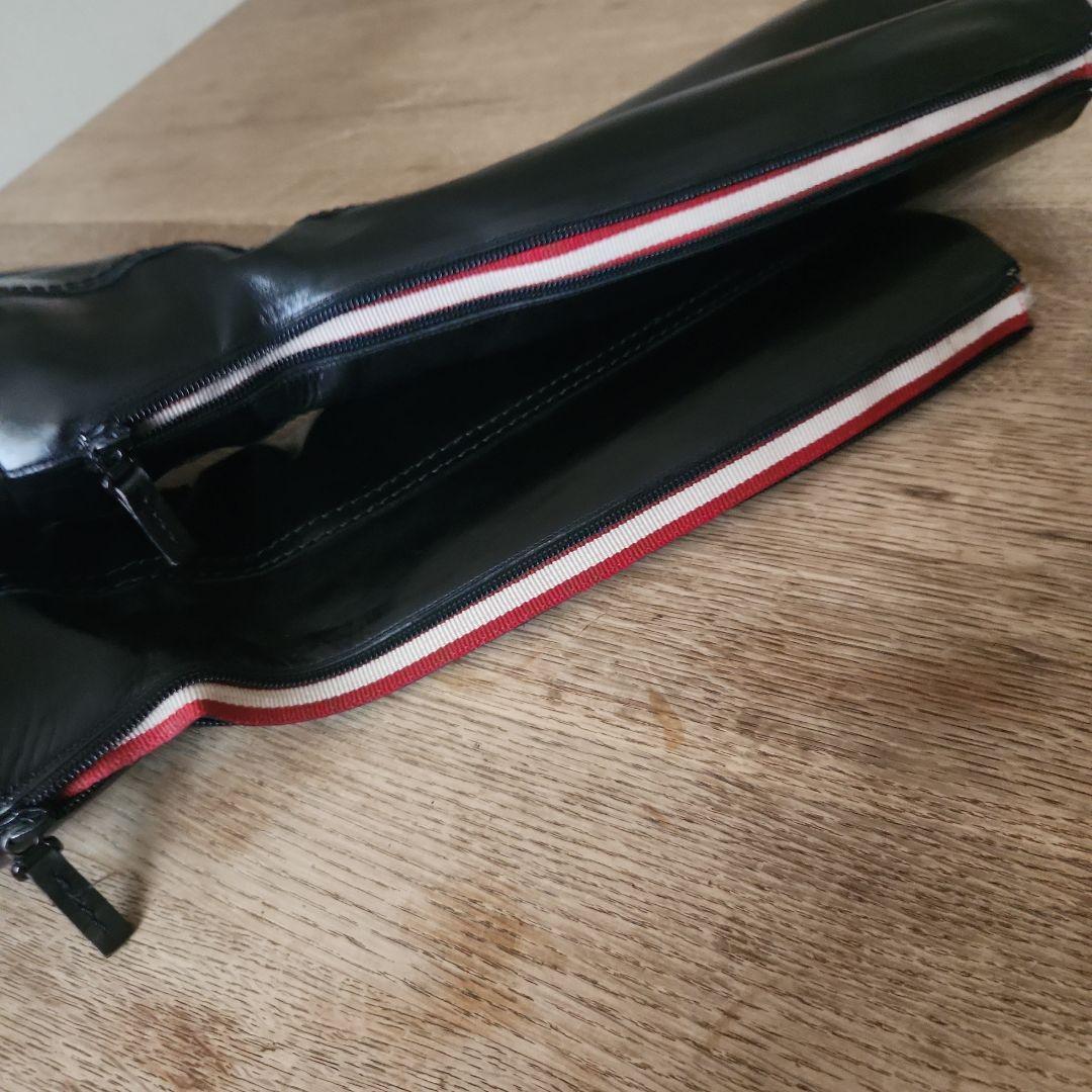 BALLY　バリー　黒　ロングブーツ　39　イタリア製　箱　保存袋　ファスナー開