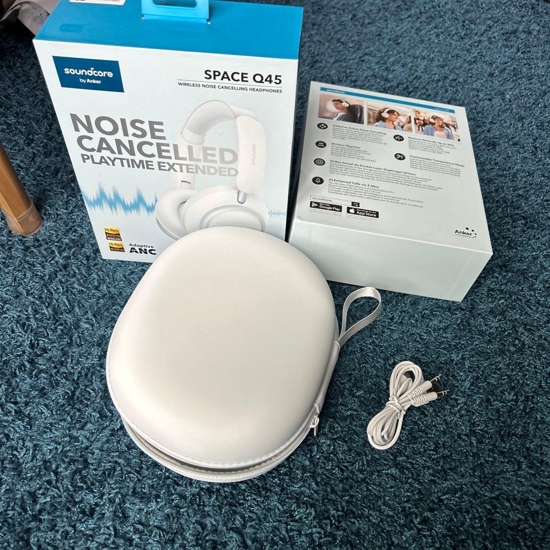 soundcore by Anker Space Q45 ワイヤレスヘッドホン白