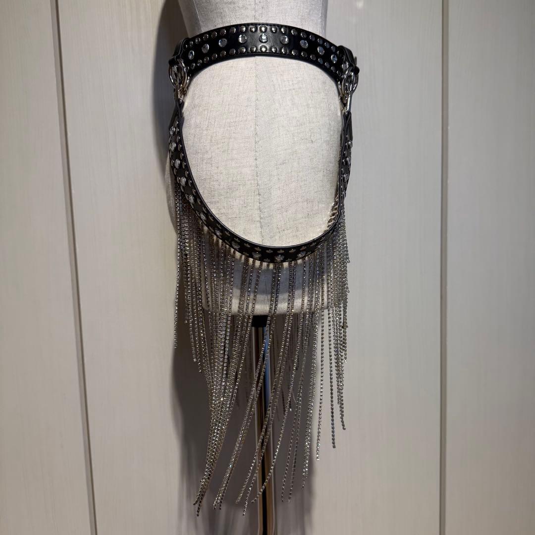 【値下げ】ベルト ギラギラ キラキラ ラメ スタッズ ストーン ロック パンク