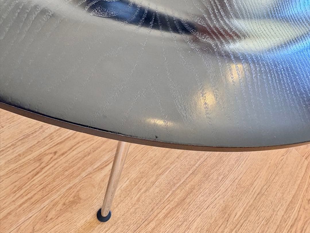 【名作】イームズ プライウッドコーヒーテーブル メタルベース CTM エボニー