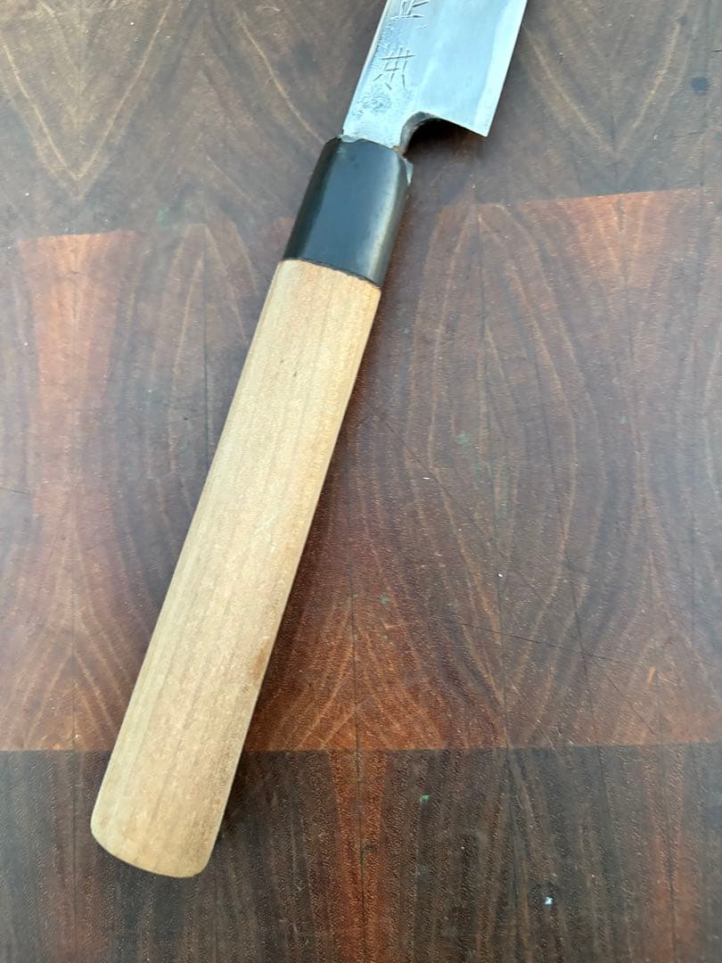 正本　切付　柳刃　7寸　210mm 包丁　白鋼　和包丁　刺身　水牛柄　研ぎ済