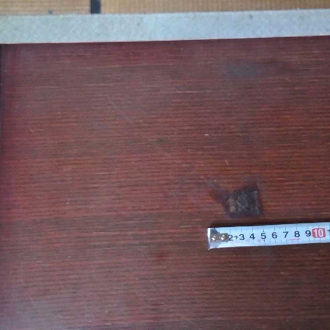 高級木材「紫檀」 引き戸 シューズボックス 靴箱 移動棚4枚 昭和レトロ