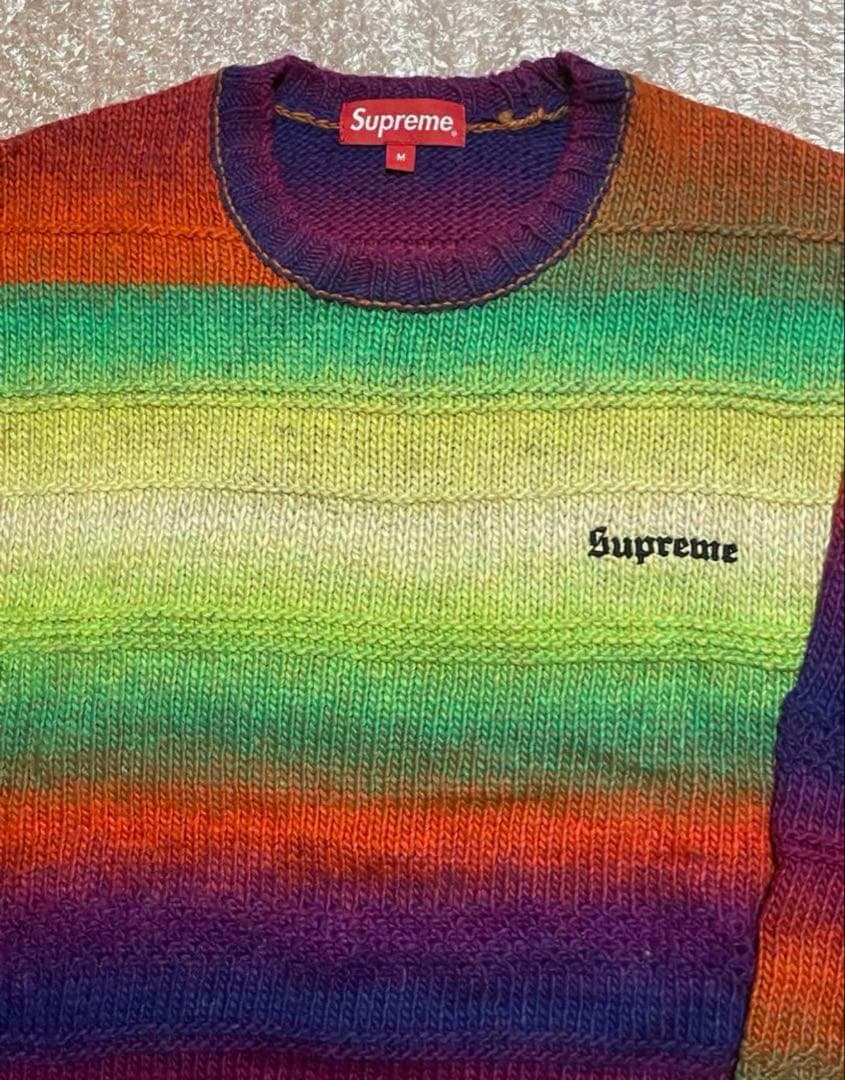 K*e様 Supreme Gradient Stripe Sweater
