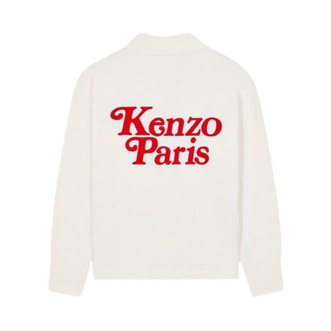 【かっちゅん】Kenzo verdy カーディガン ホワイト レッドロゴ