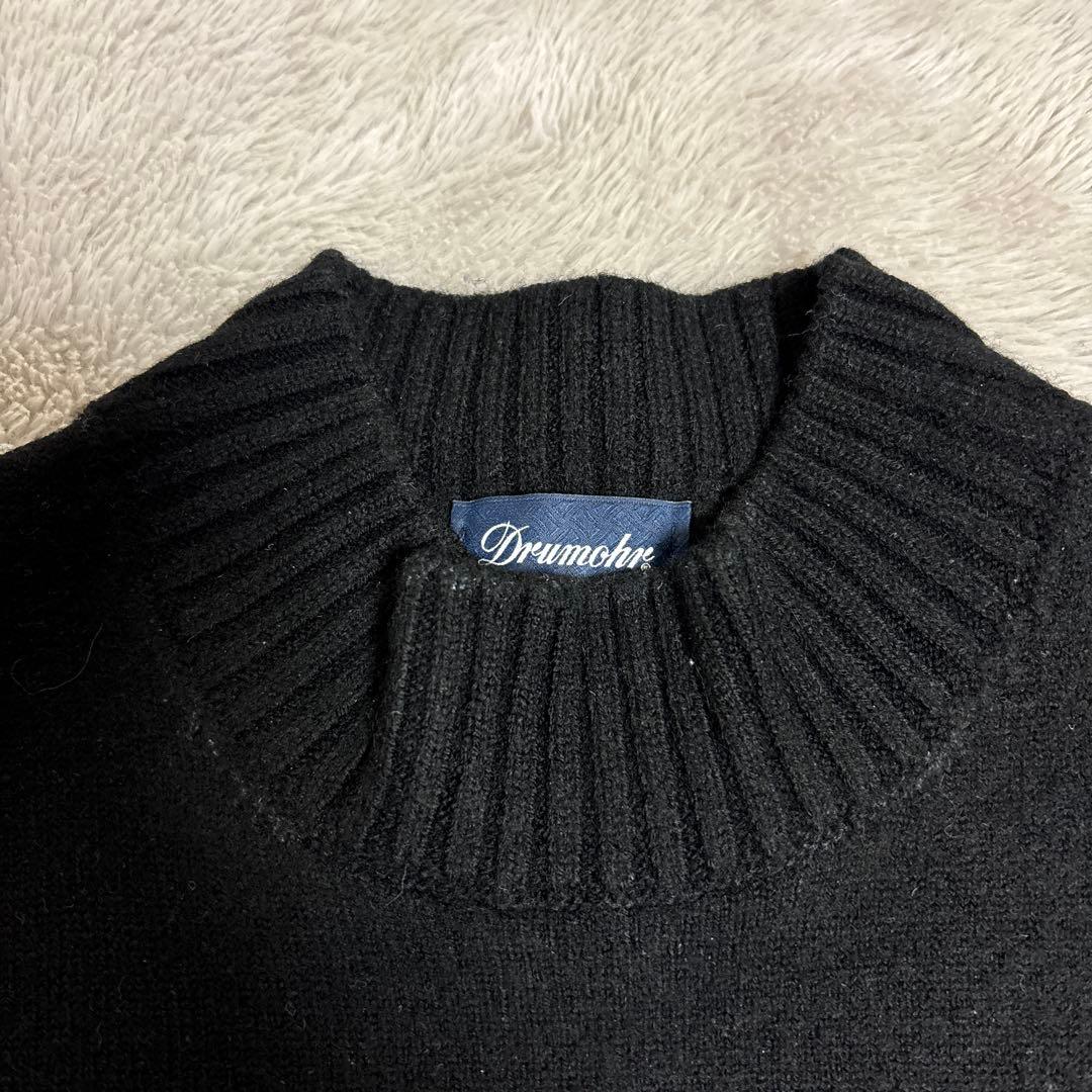 1/24まで 【美品】ドルモア／モックネックニット／ブラック／48