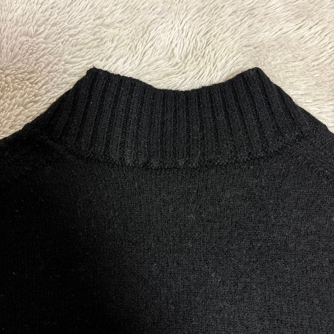 1/24まで 【美品】ドルモア／モックネックニット／ブラック／48