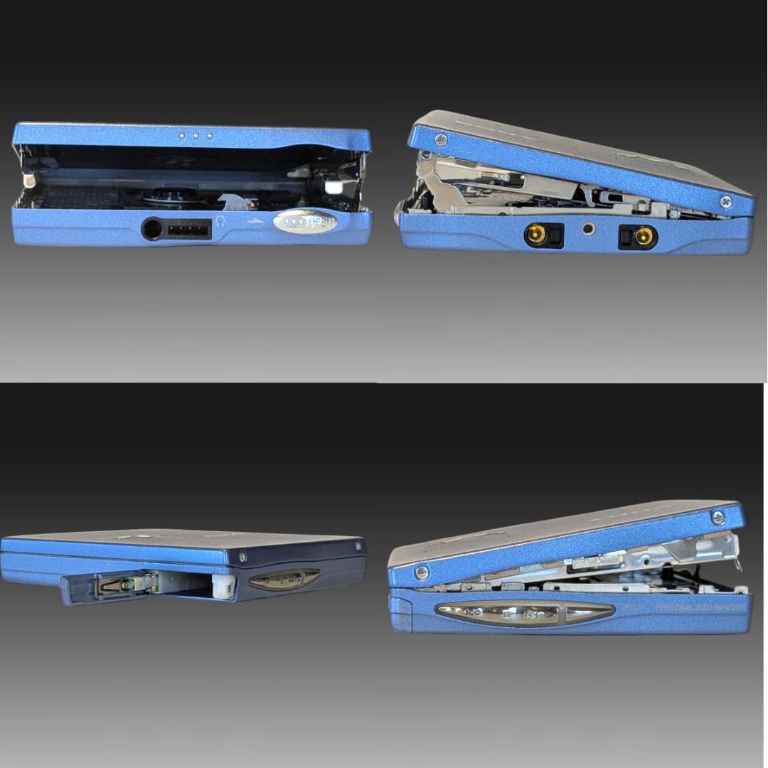 【稼働品】ソニーMDウォークマン2台 充電器・充電池付 カセット多数付 SONY