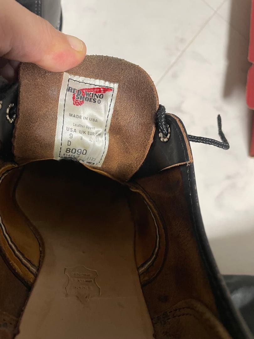 G*!様 【美品】レッドウイング8090 黒オックスフォード 27cm 箱付