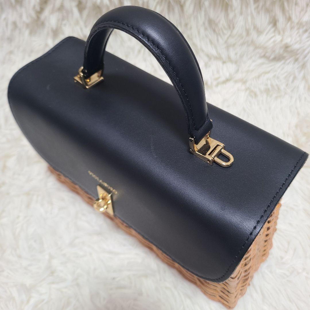 【美品】ヴィオラドーロ　ハンドバッグ　スプリットラタン　MIRO　2WAY