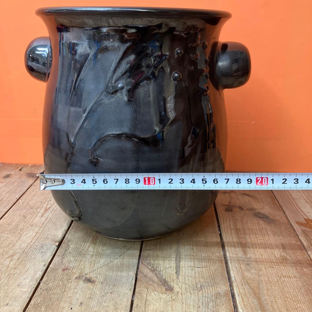 C-壁 相馬焼 大堀相馬焼 京月窯 近徳 伝統工芸 美術品 花瓶 花器 壺 陶磁