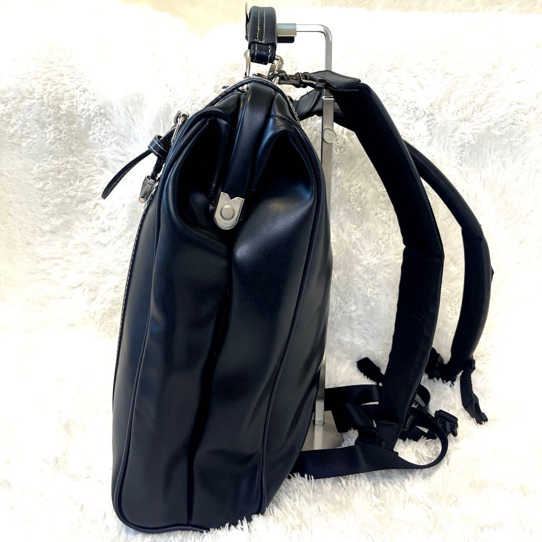 美品✨ 豊岡鞄 木和田 2WAY リュック ダレスバッグ ビジネス 通勤 黒