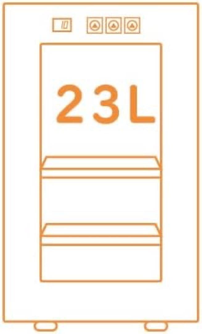 小型冷蔵庫 23L 静音 省エネ ミニ電子冷蔵庫 一人暮らし 1ドア ペルチェ式