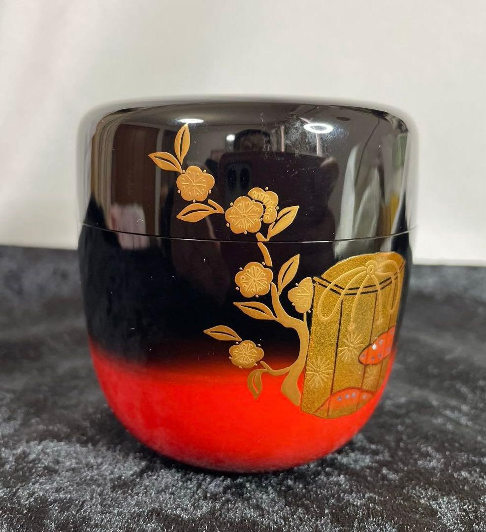 茶道具 棗　立雛蒔絵