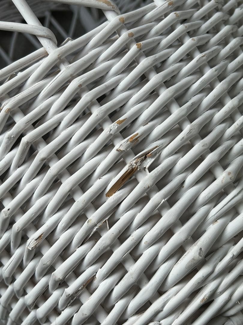 アンティーク　ビンテージ　籐　ラタン　ショッピングカート　バスケット　カゴ　かご