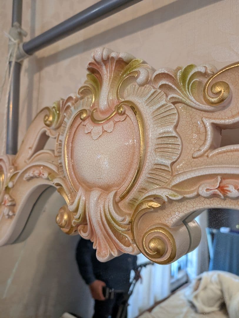 ロココ調　姫系ドレッサー　椅子セット　中古