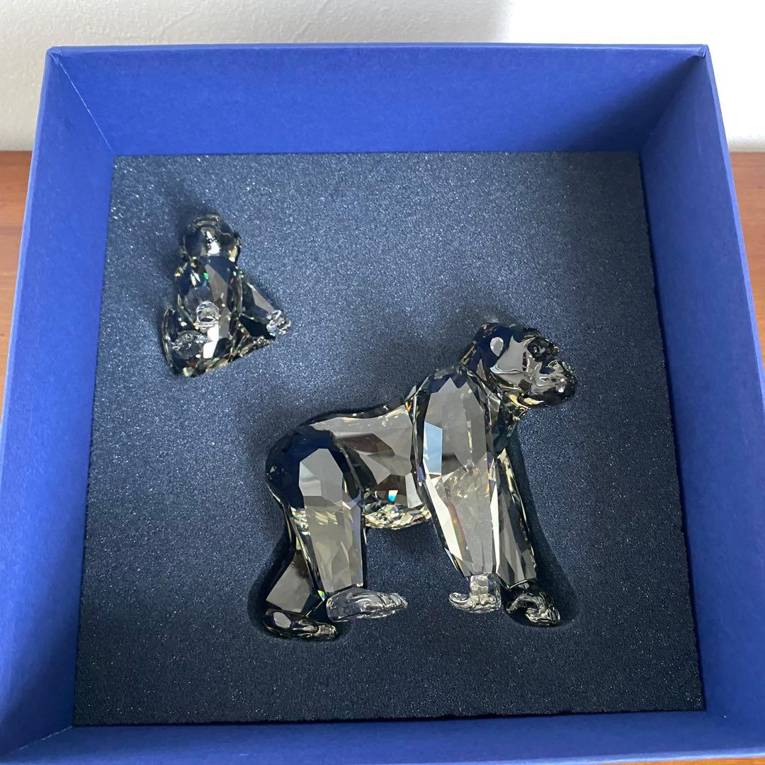 SWAROVSKI スワロフスキー クリスタル ゴリラ親子 ゴリラ 2009年