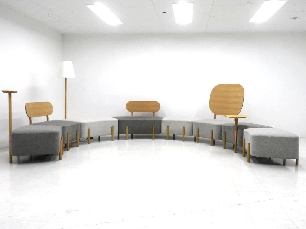 展示品　カリモク　ドラドラ　北欧　オーク材　ソファ オットマン　ラウンジチェア