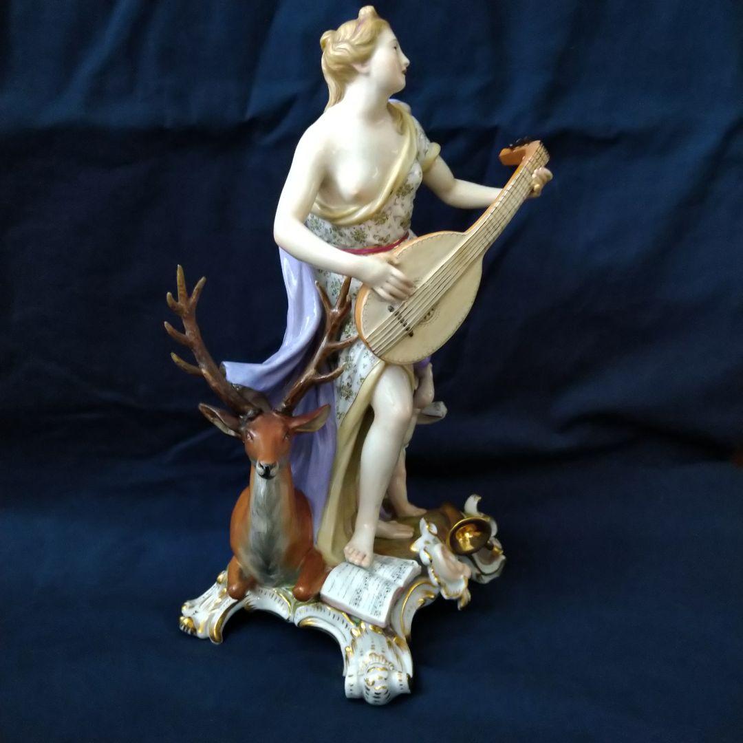 希少✤1924年以前マイセン(Meissen)『聴覚(五感の寓意より）』