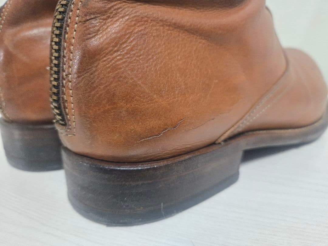 専用　Paul Smith ブラウン バックジップレザー ブーツ