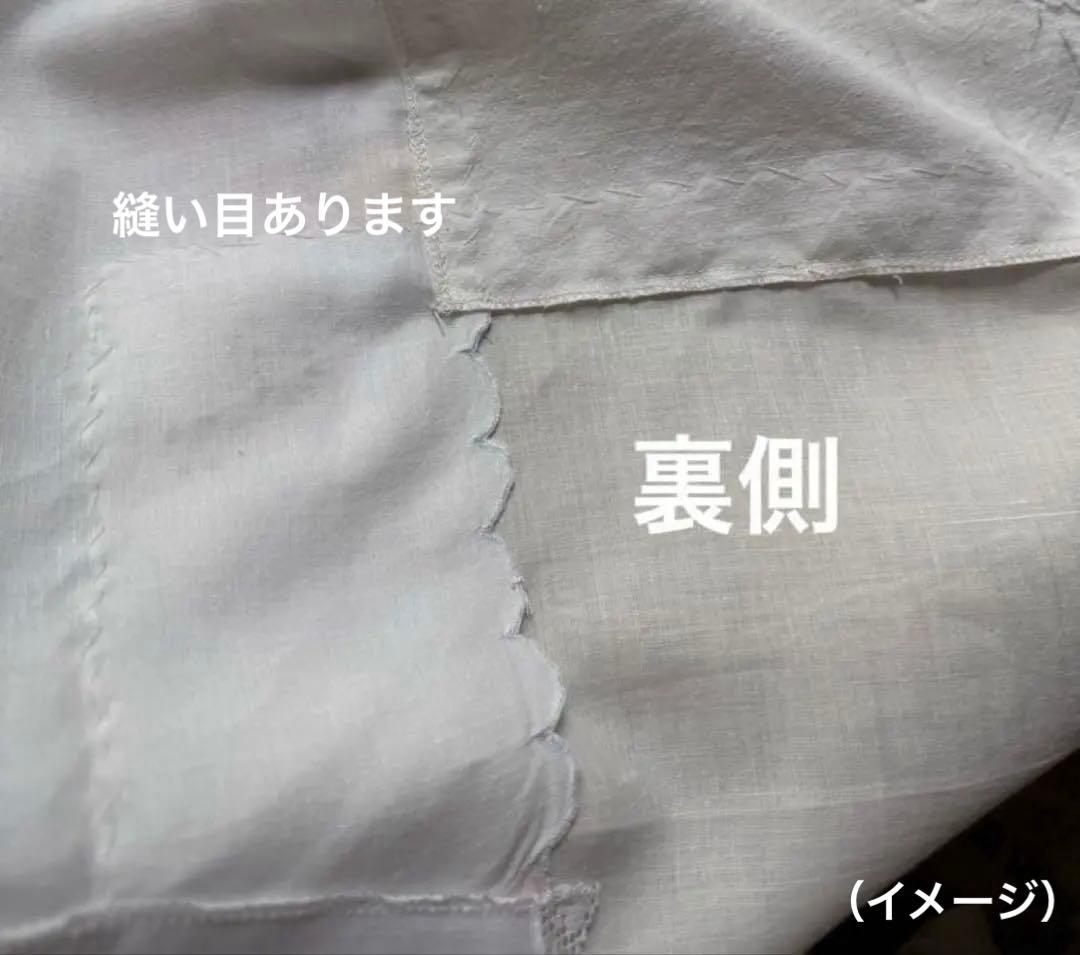 フランスアンティーク花柄刺繍レースクロスカーテンஐ④