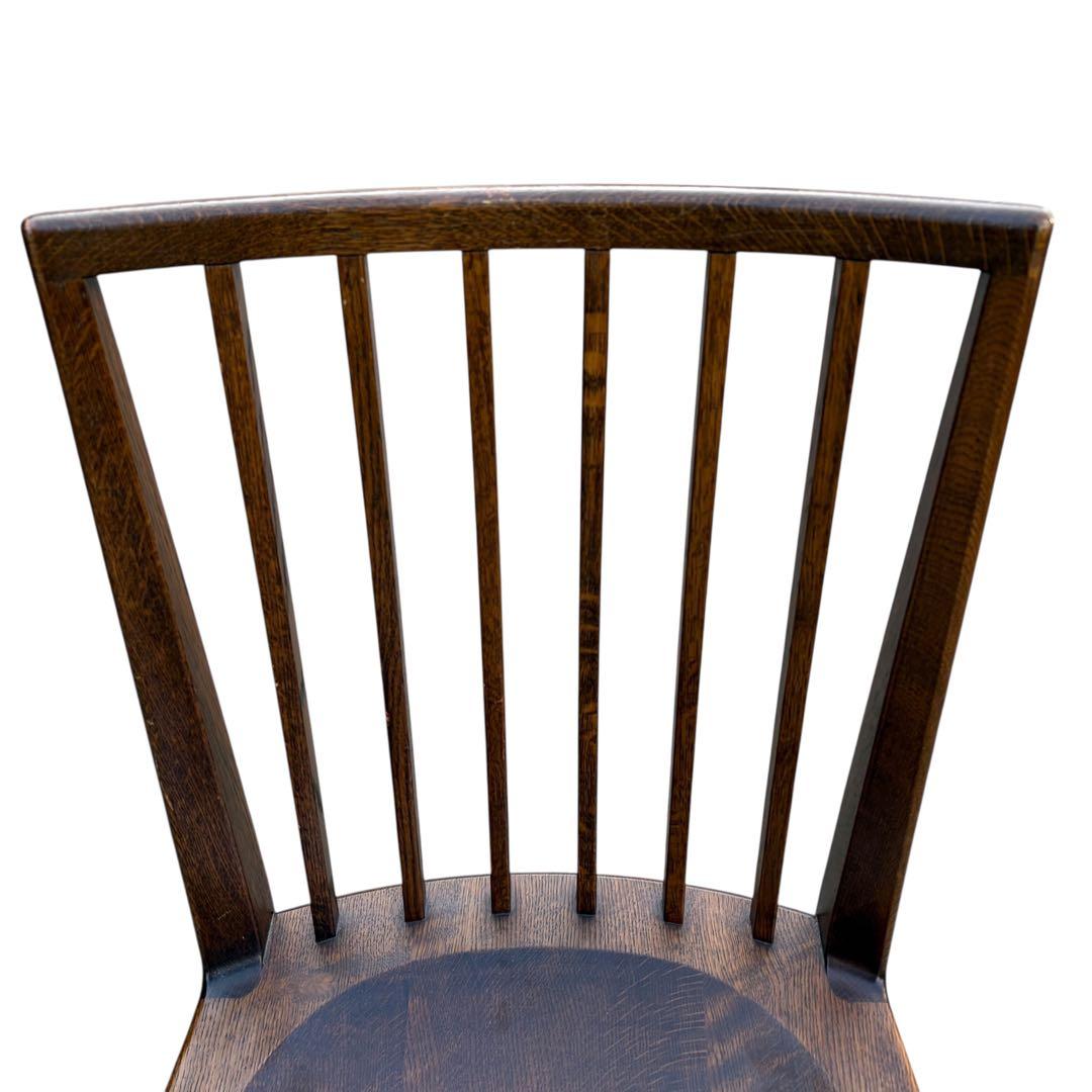 起立木工 ナラ材 パレスDチェア 木製 ダイニングチェア 2脚セット