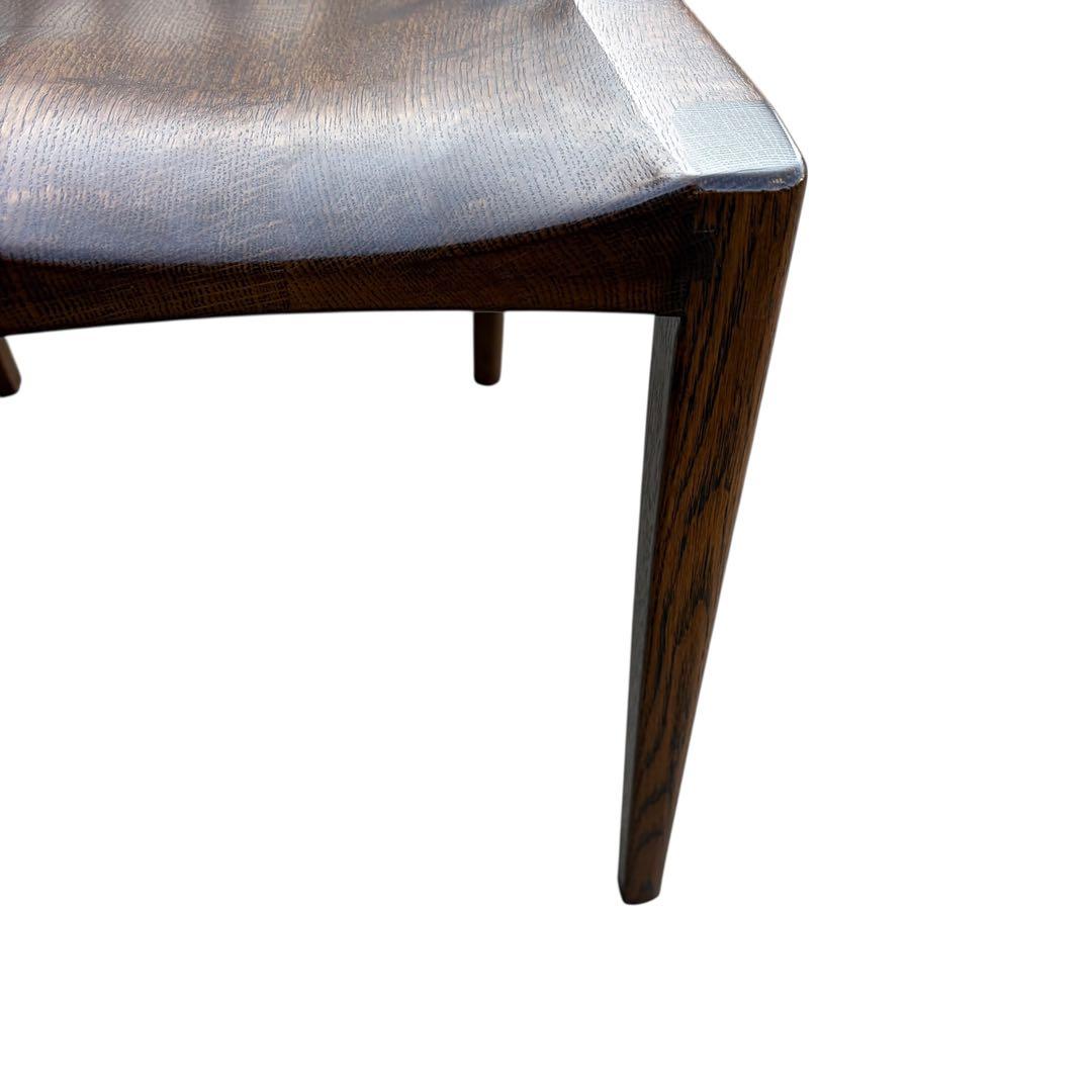 起立木工 ナラ材 パレスDチェア 木製 ダイニングチェア 2脚セット