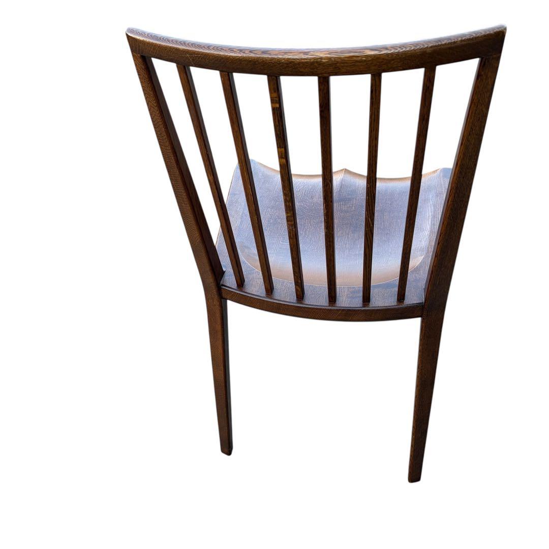 起立木工 ナラ材 パレスDチェア 木製 ダイニングチェア 2脚セット