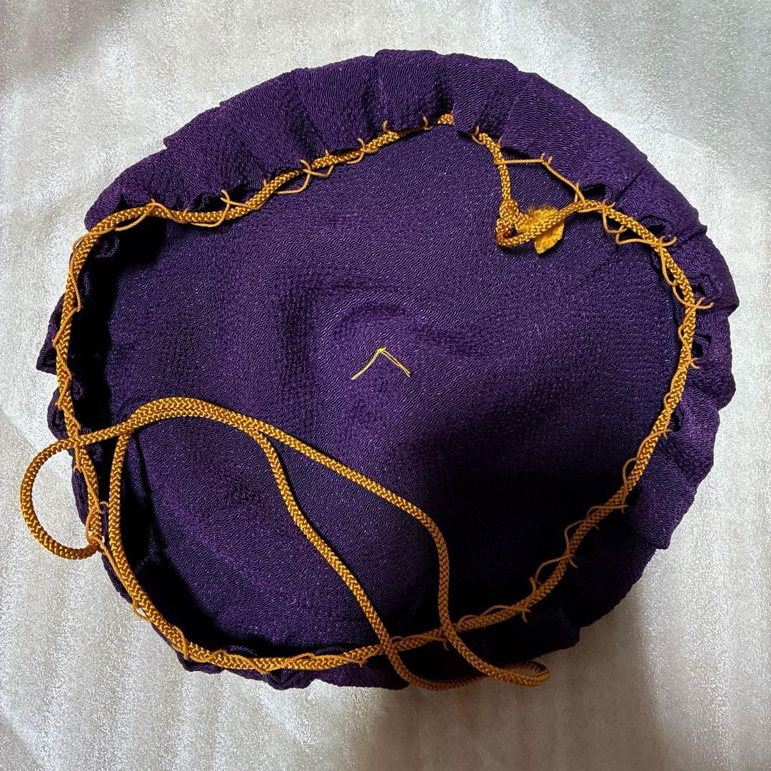 美品✨【茶道具】紫交趾　鋲紋　建水✨中村翠嵐✨ 御物袋【紫縮緬】共箱　外箱　歴栞