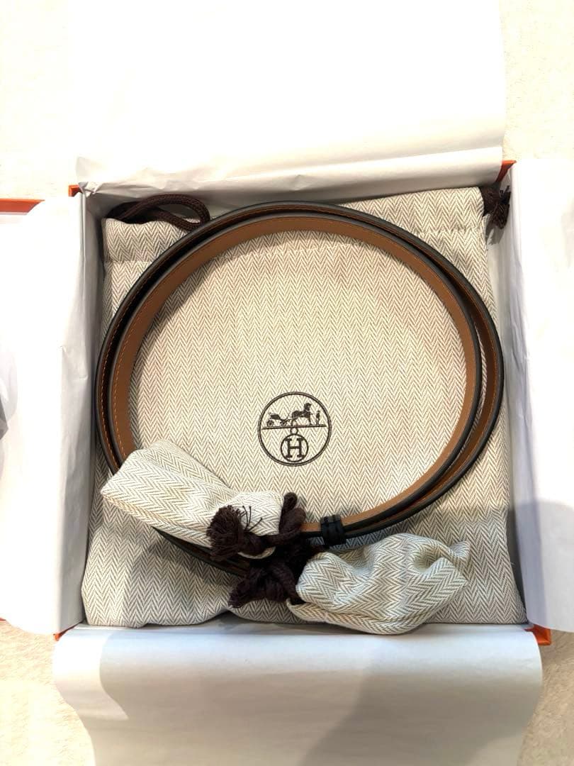 HERMES ケリーベルト　ノアール　シルバー金具　ブラック　新品未使用