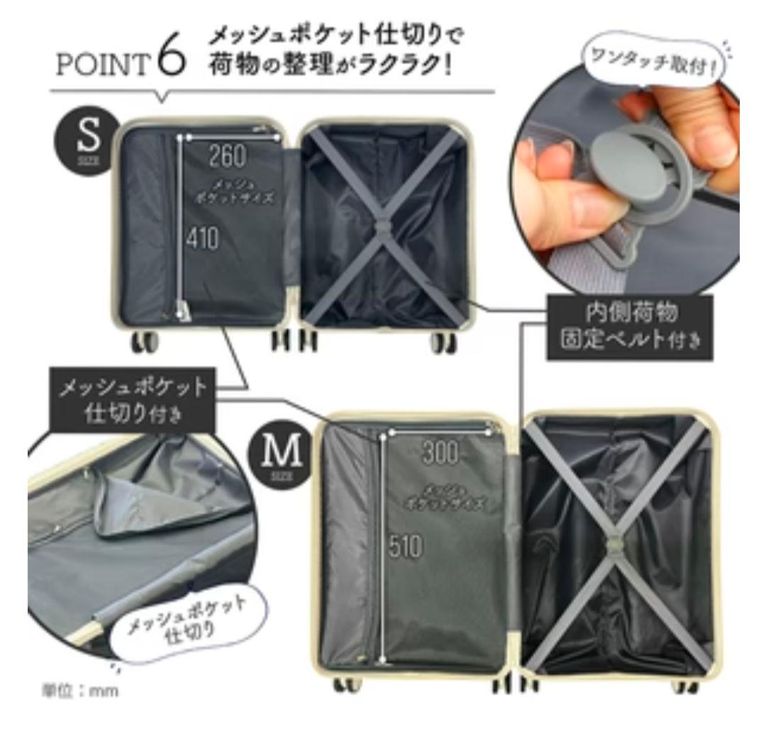 【新品・未使用品】スーツケース 　キャリーケース Mサイズ　グリーン　★★大人気