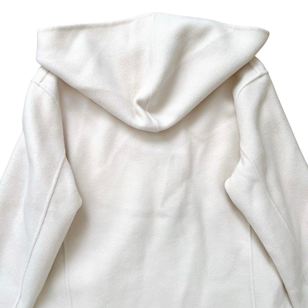 23区　ウールリバー フード付き ミドル丈コート　ライトベージュ　38