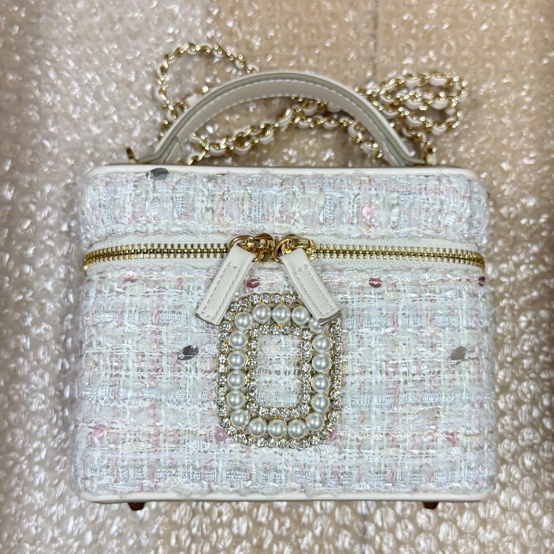 バッグ Tweed Crystal Vanity Bag herlipto