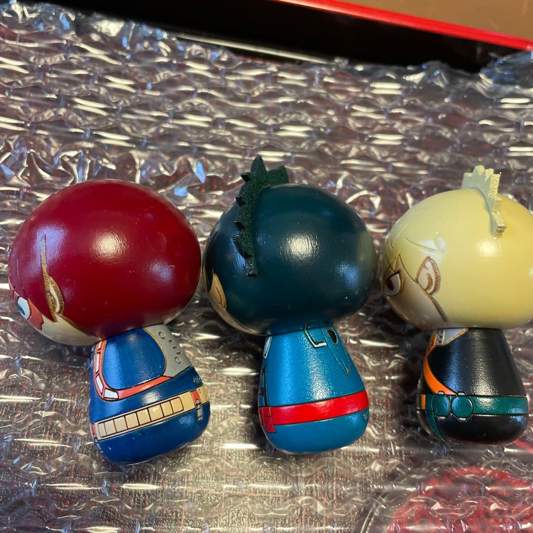 限定　アニメ　僕のヒーローアカデミア　卯三郎こけし　緑谷出久　爆豪勝己　轟焦凍