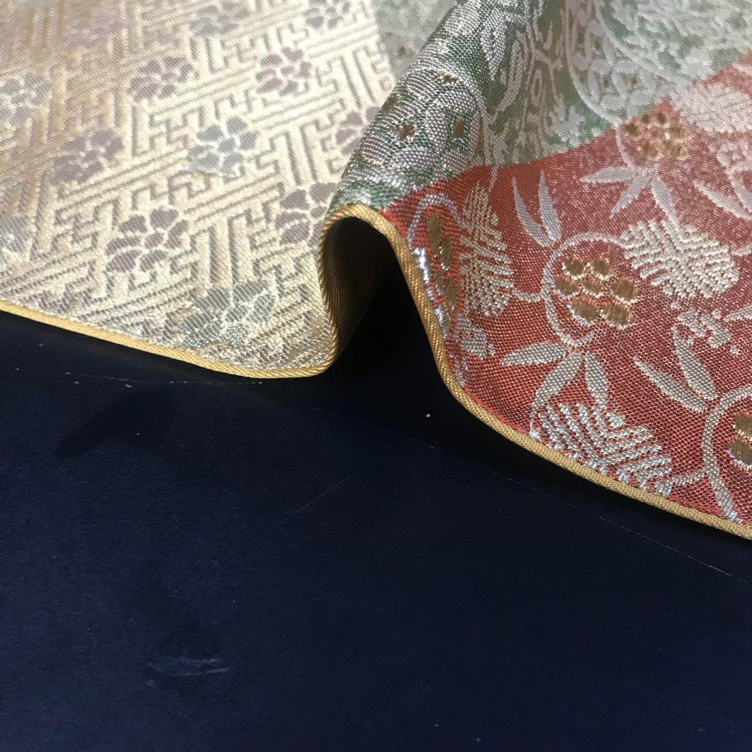 ZF-918 袋帯 正絹 金箔 六通 金彩 金糸 高級 逸品