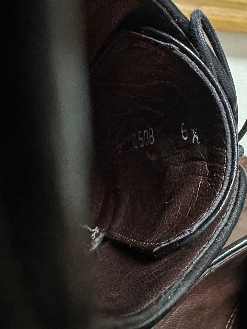 【着用1回極美品】a.testoni ストレートチップ黒UK6.5 25.5cm