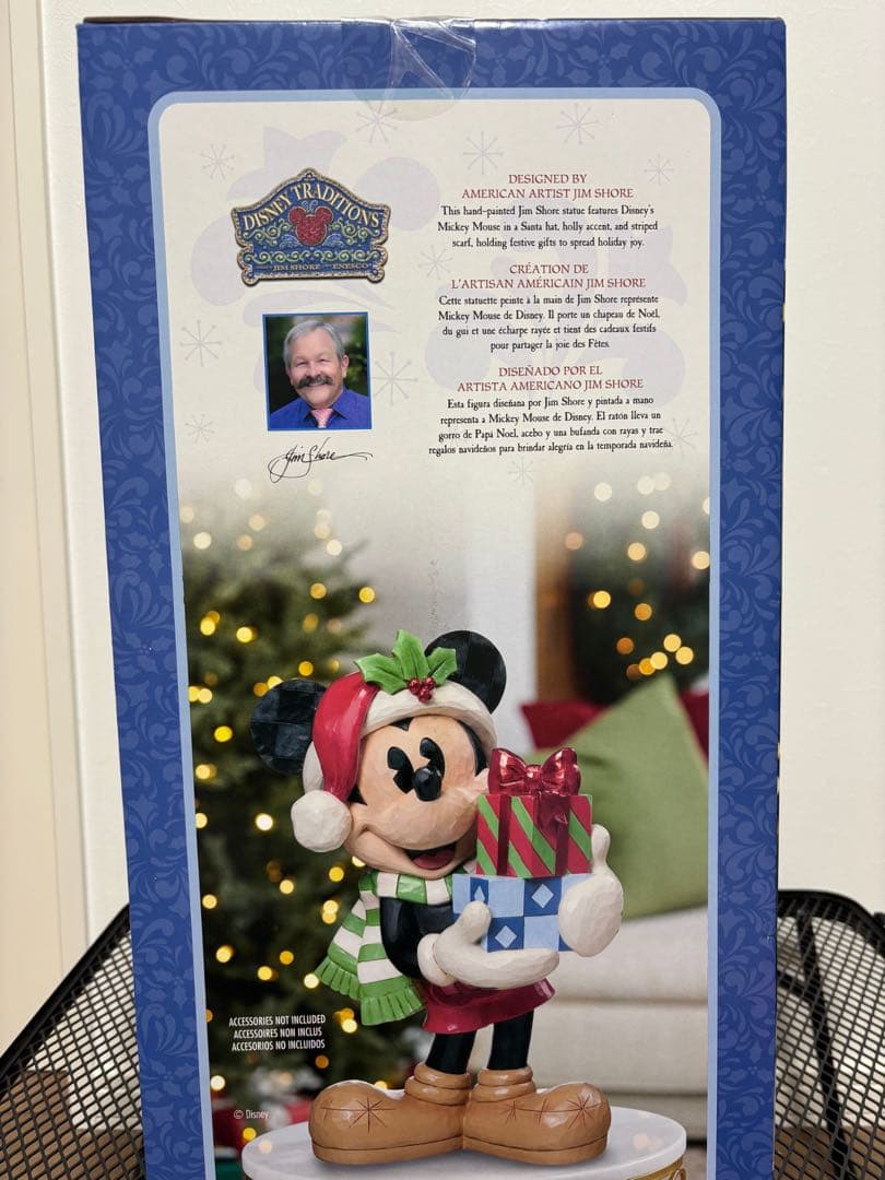 【新品】ディズニー ジムショア ホリデー ミッキー クリスマス 置物