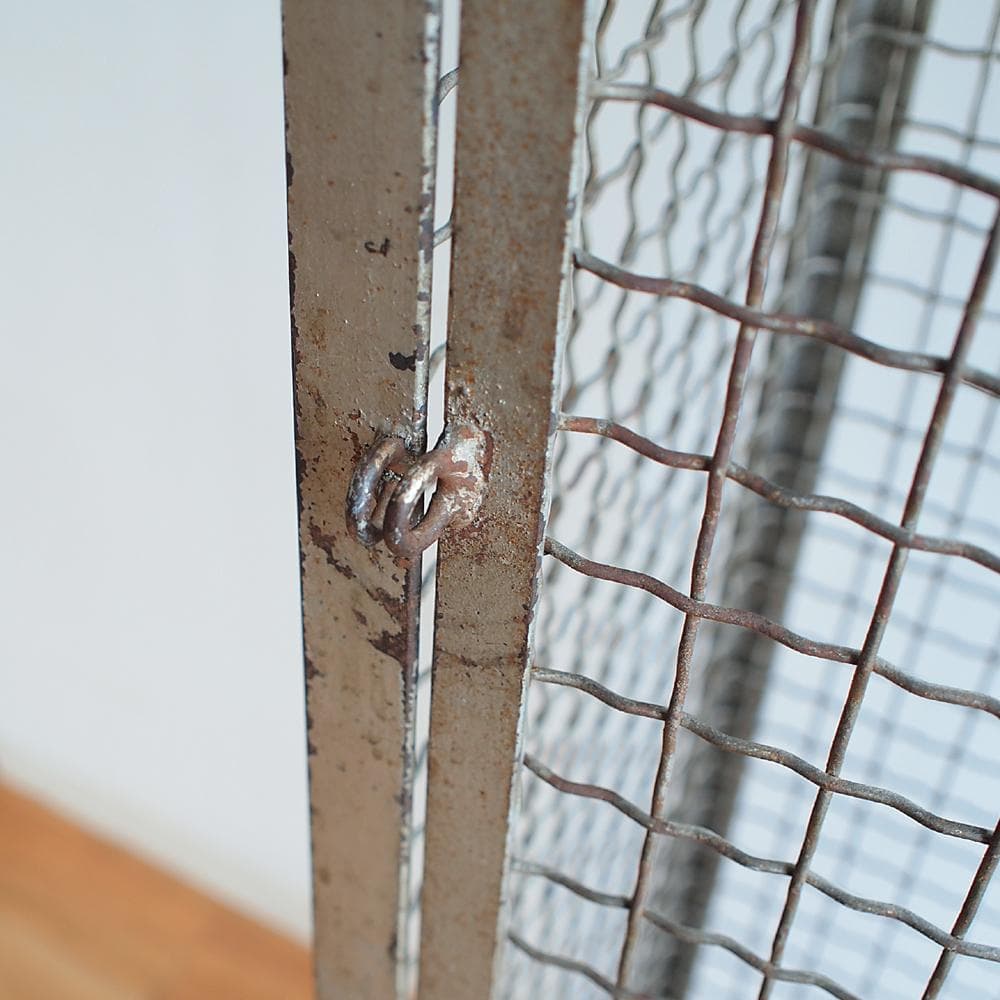 1950-60's ビンテージ ワイヤー メッシュロッカー 2ドア