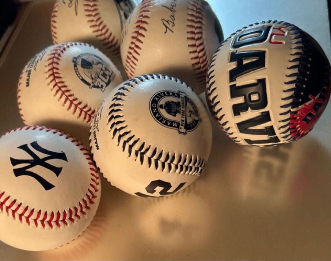 【祝MLB殿堂入り】N.Y イチロー直筆サインボール他MLB記念ボール6個セット