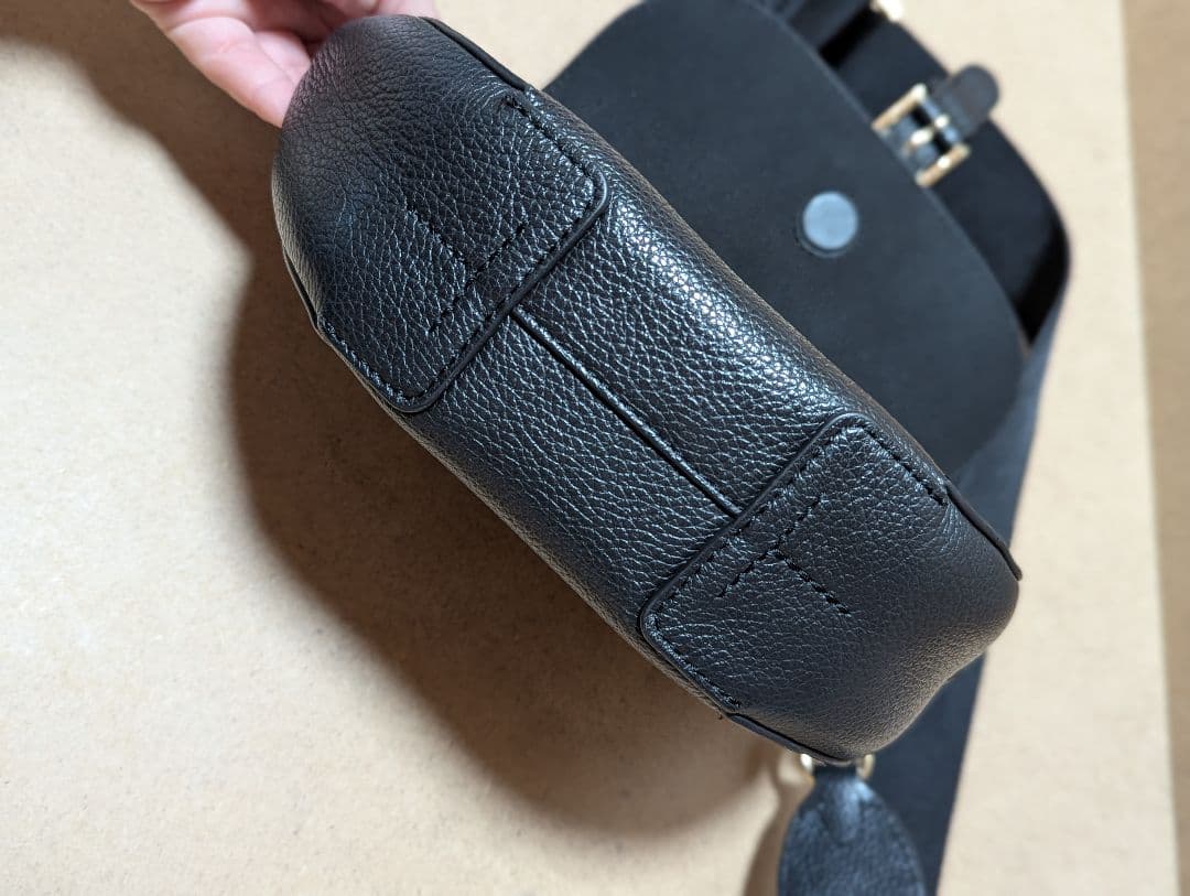 【FURLA】良品☆ウラニアショルダーバッグブラック レザー☆シンプル