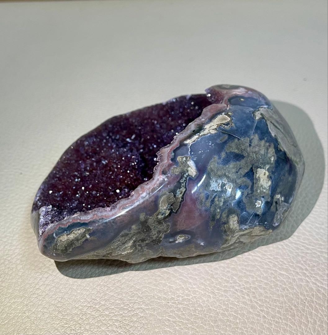 アメジスト マネーボックス ジオード 晶洞 浄化 幸運 魔除 パワーストーン