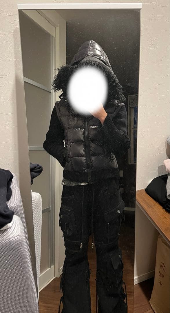 【⭐️希少⭐️】etherealexist フーディ パーカー ダウン ベスト